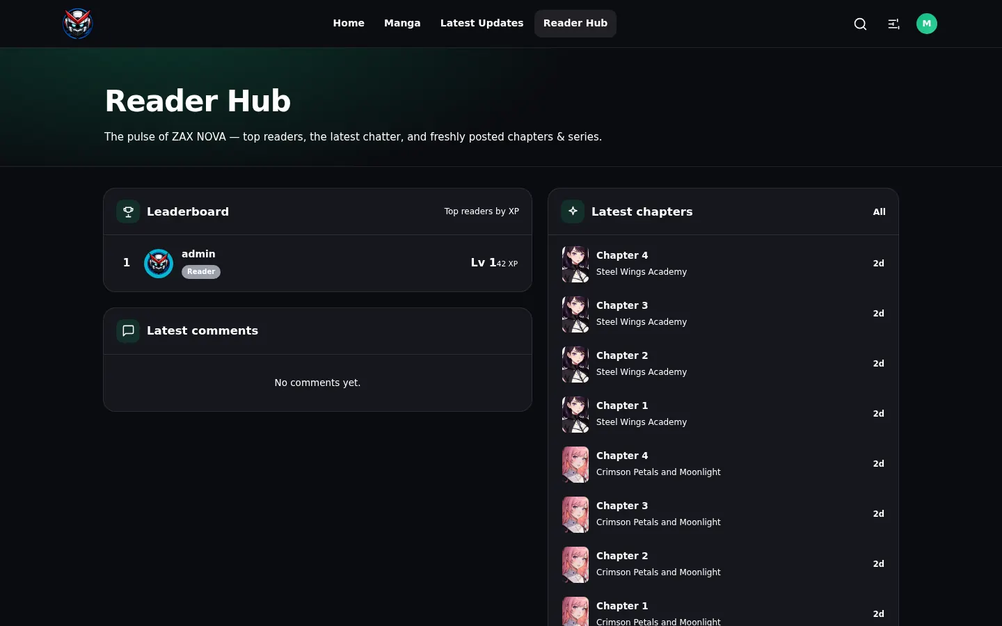 Reader Hub preview